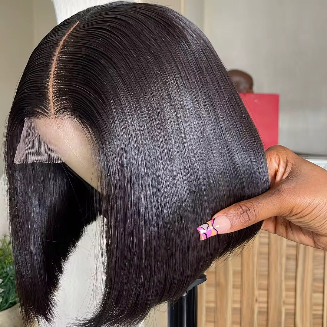 5*5 lace Perruque vietnamienne droite SDD Bob 12 pouces