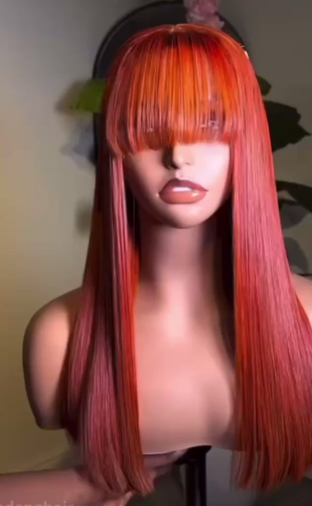 2*6 lace Bob droit  vietnamiennes frange 20 Pouces densité 250%